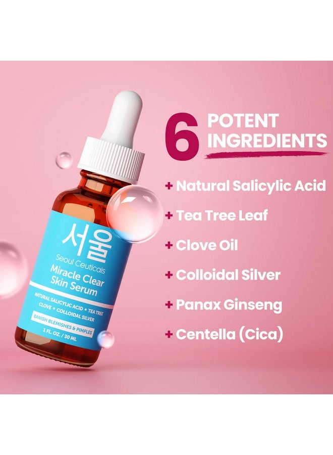 سول سوتيكالز سيروم سولسيوتيكالز الكوري لعلاج حب الشباب، علاج سريع المفعول للبشرة المعرضة لحب الشباب، بحمض الساليسيليك وشجرة الشاي والقرنفل لتوحيد لون البشرة، 1 أونصة - Image 4