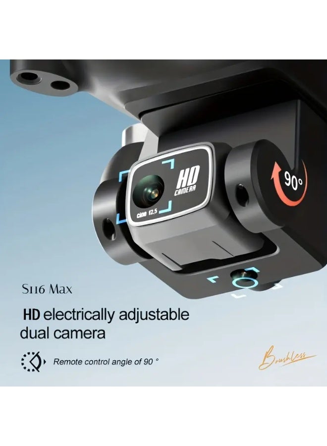 New S116 MAX RC Quadcopter Professional Obstacle Avoidance Drone Dual Camera 4K Optical Flow Brushless Motor S116 Drones - Image 5