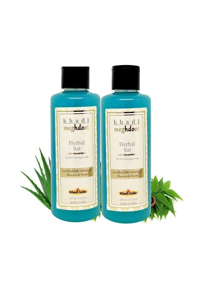 KHADI MEGHDOOT Herbal Shampoo 210Ml (Pack Of 2)  - Image 1