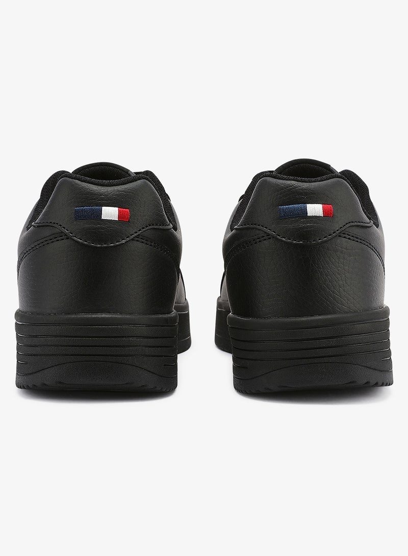 U.S. Polo Assn. Men's Black Low-Top Canvas Sneakers - Bold Iconic Branding for a Clean Look Shoes - Image 3