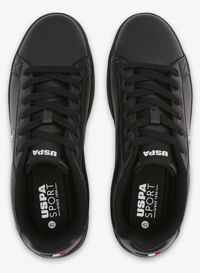 U.S. Polo Assn. Men's Black Low-Top Canvas Sneakers - Bold Iconic Branding for a Clean Look Shoes - Image 5