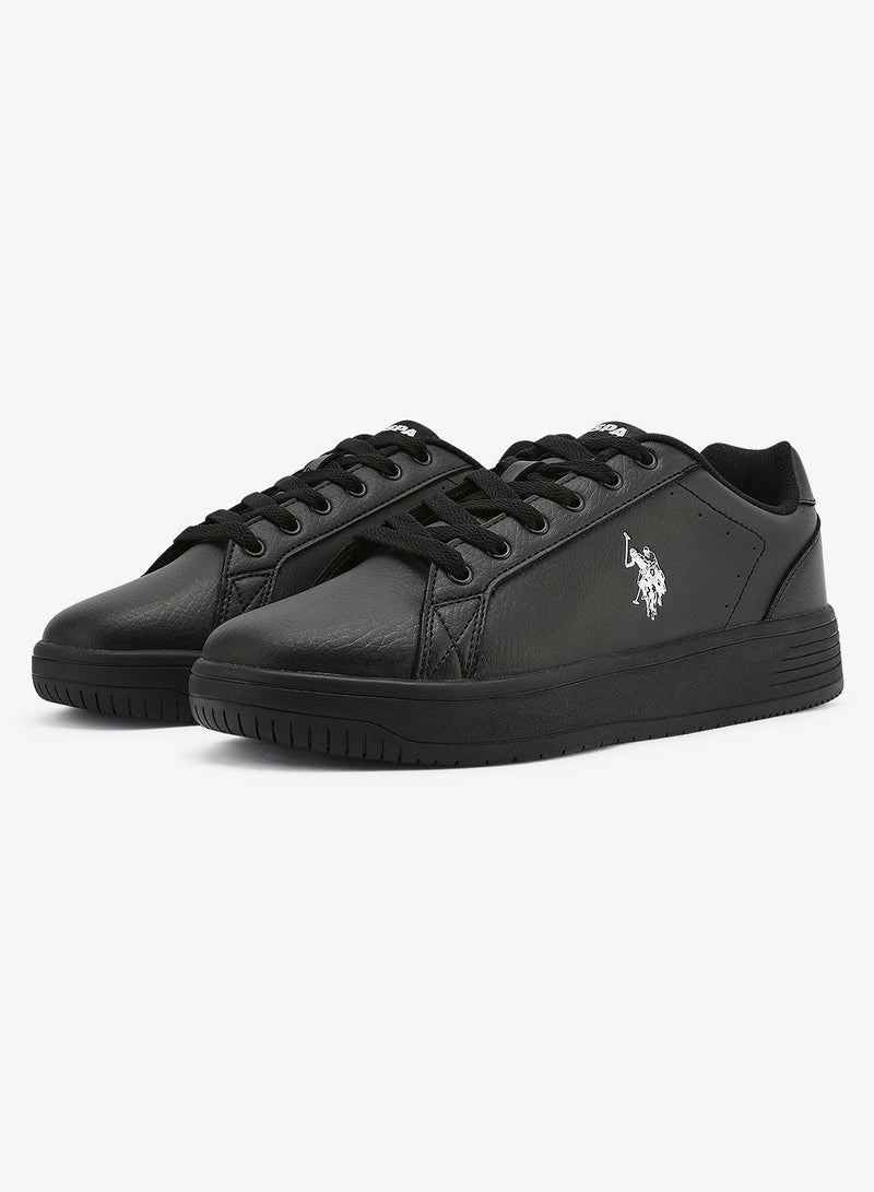 U.S. Polo Assn. Men's Black Low-Top Canvas Sneakers - Bold Iconic Branding for a Clean Look Shoes - Image 4