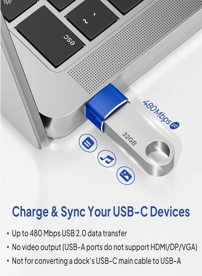 Elebase USB C Female to USB Male Adapter (2 Pack) (Upgraded Version)Type C to USB A ConnectorWorks with LaptopsChargersand More Devices with Standard USB A Interface - Image 5