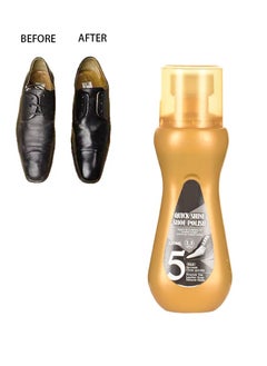 Aikanbo Quick Shine Shoe Polish，Black Liquid Shoe Polish, Instant Shoe Shine with Sponge Leather Shoe Polish for Dress Shoes, Boots, Shoes, Jackets（Black 100ml）  - Image 1
