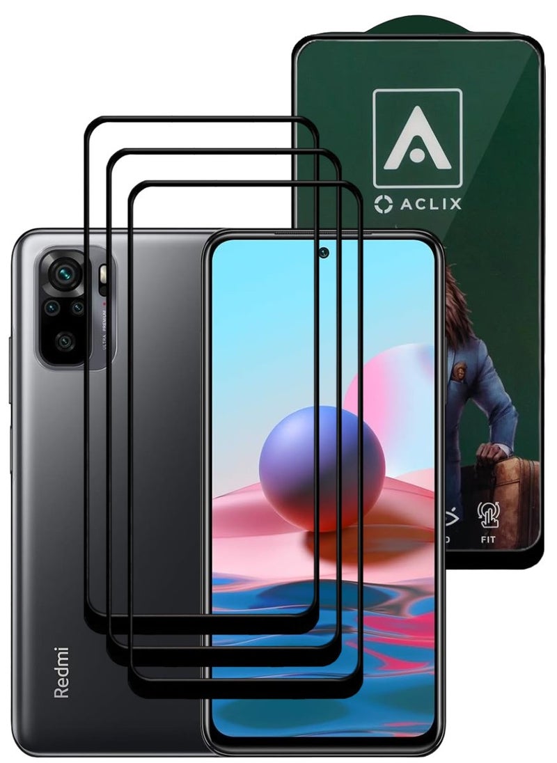ACLIX 3 Pieces Antistatic ESD Dustproof Premium Quality High Definition Tempered Glass Screen Protector Designed For Xiaomi Redmi Note  10 - Image 1