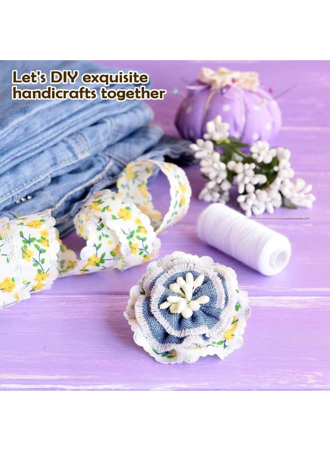 1600 مزدوج رأس الزهور الاصطناعية، 2mm تقليد الزهور النواة المواد اليدوية الصنع، DIY الزهور الحرفية الملحقات، مناسبة لرأس الزفاف وباقة مواد الديكور - Image 4