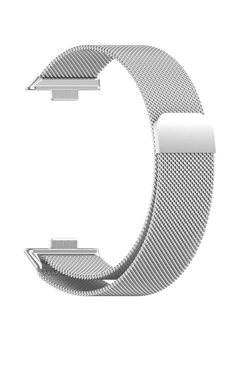 إم اتش ام سوار ساعة متوافق مع هواوي فيت 4 2025 سوار ساعة معدني من الفولاذ المقاوم للصدأ، مقاوم للماء، سوار بديل قابل للتعديل، سوار شبكي مغناطيسي لساعة هواوي فيت 4 2025   فضى - Image 2