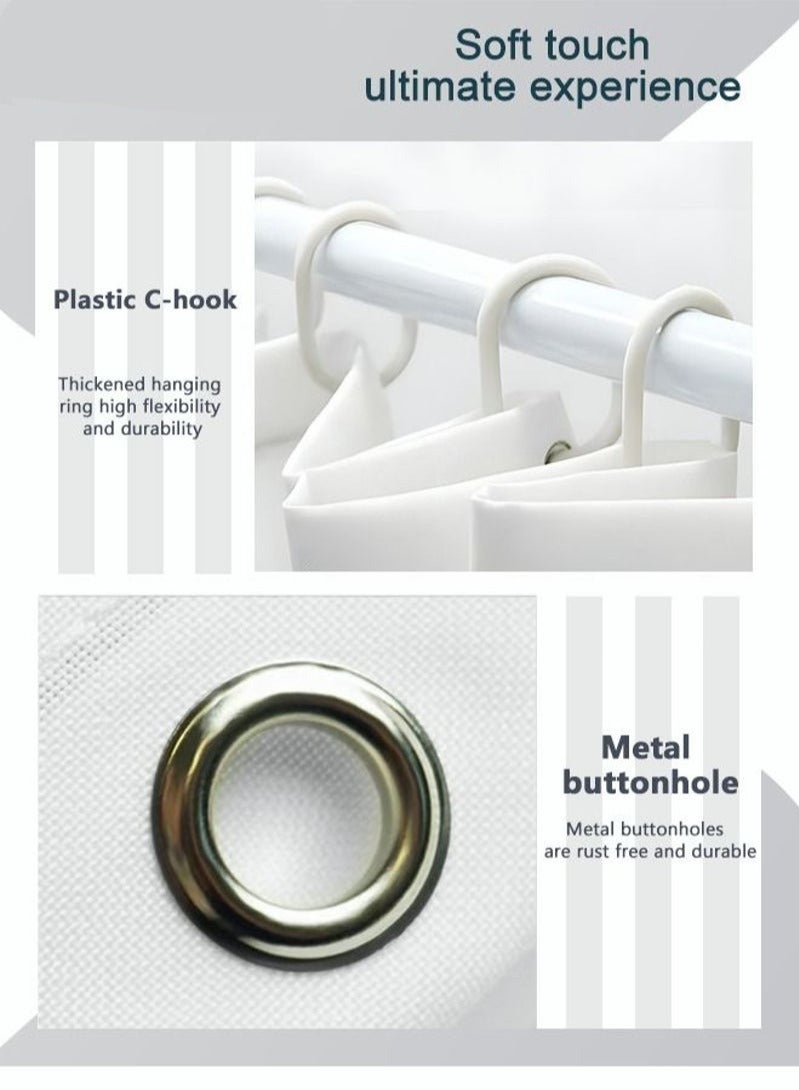 Polyester Printing Shower Curtain 3D Digital Printing Easy to Clean Polyester Material Thickened and Impermeable Machine Washable Warm Shower Curtain Waterproof and Mildew Proof180*200CM - Image 3