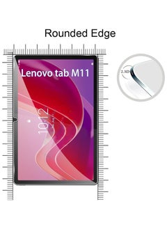 General [2 Pack] Tempered Glass Compatible with Lenovo Tab M11 11 inch 2024 Screen Protector Tempered Glass, Bubble Free, 9H Hardness, Scratch Resistant  - Image 5