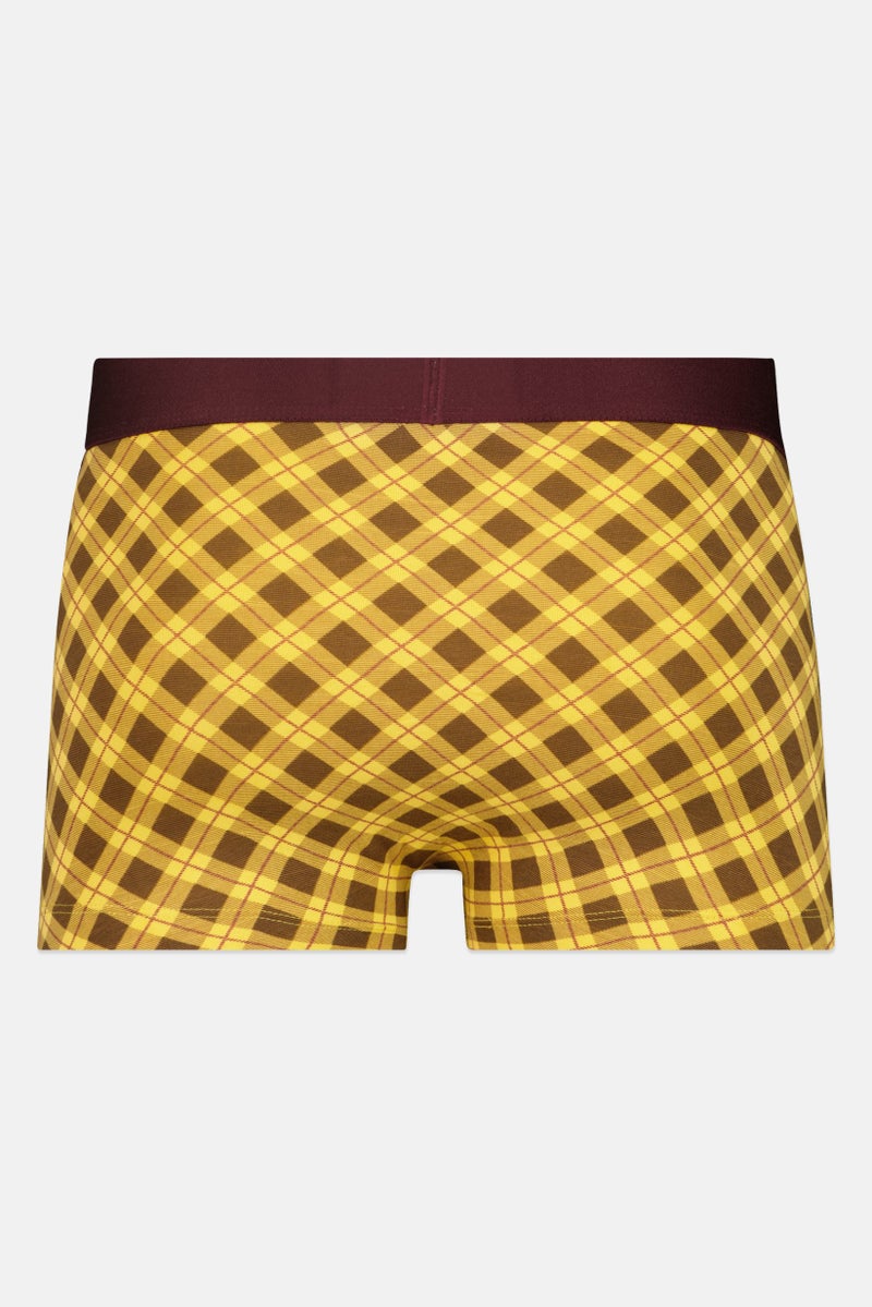 JACK & JONES Men 1 Piece Checkered Boxer Trunks, Multicolor - Image 2