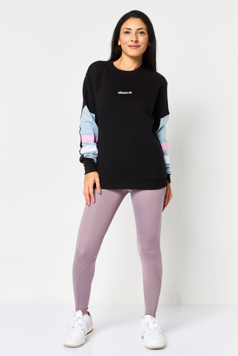 Ellesse Women Sportswear Fit Long Sleeve Outdoor Sweatshirt, Black - Image 2