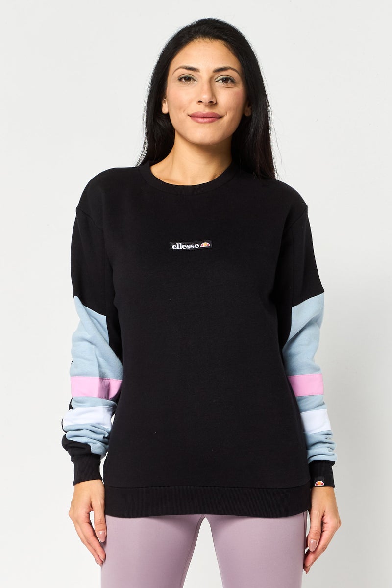 Ellesse Women Sportswear Fit Long Sleeve Outdoor Sweatshirt, Black - Image 1