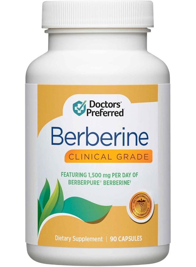 DOCTORS PREFERRED Berberine Clinical Grade Supplement - Doctor Formulated | 1500 mg per Daily Serving | 30-Day Supply - Image 1