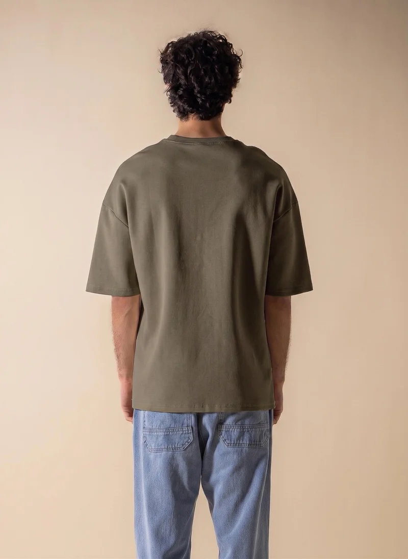 Shapes GREEN DURASOFT 2.0 SLOGAN PRINTED T-SHIRT for Men | Best Price UAE