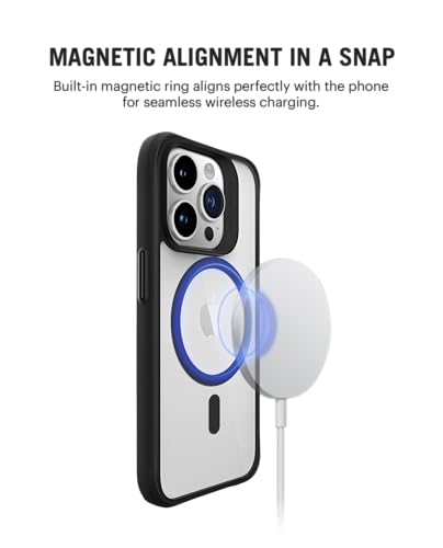 DailyObjects Polycarbonate Case for iPhone 14 Pro Max Compatible with Mag-Safe Wireless Charging, Hybrid Clear Slim Shockproof Back Cover - Image 2