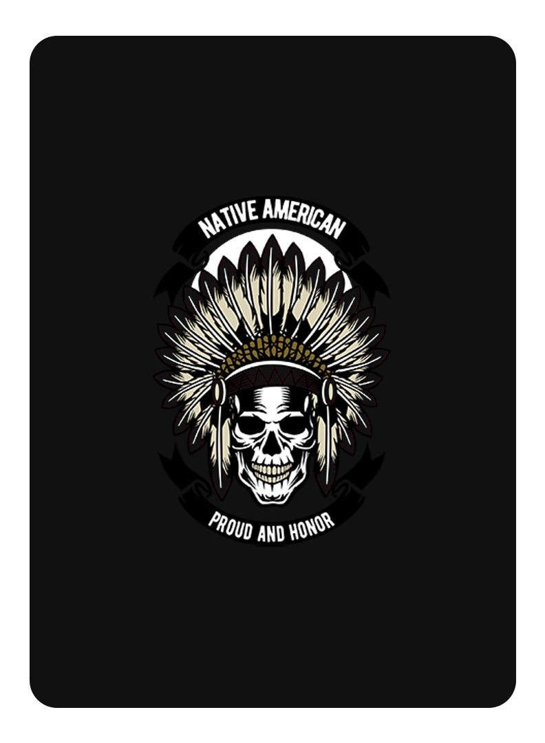 Theodor Protective Flip Case For Samsung Galaxy Tab S7 - S8 With Trifold Stand Auto Wake Sleep Shockproof Cover Native american  copy - Image 1