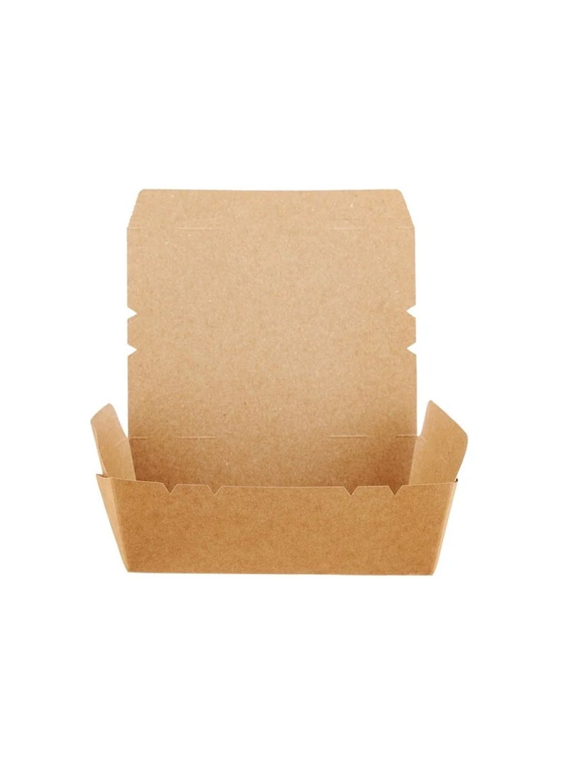 Ideal Pack Kraft Lunch Boxes – KLB120 | 5 Pcs | Eco-Friendly Paper Takeaway Boxes Without Window - Image 4