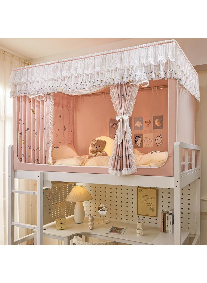 Bluejw خيمة قبة السرير ستارة ستارة حجب ستارة سرير مفرد خيمة ستارة نسيج ظل للطلاب قبة السرير شبكة ناموسية حماية خصوصية النوم للطلاب - Image 1