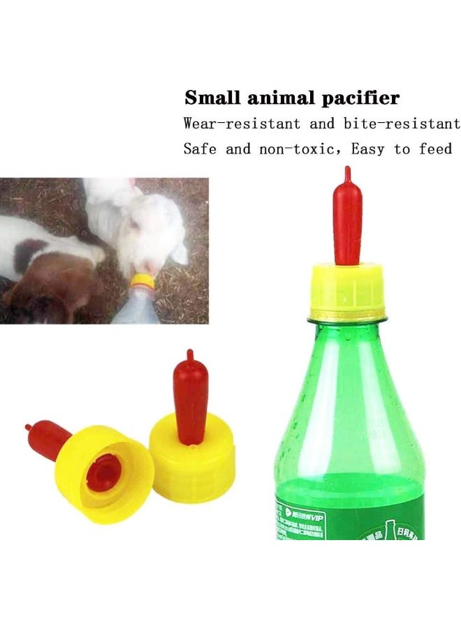 LeyJin 10 PCS Pritchard Nipples Small Animal Milk Drink Nipple Soft Rubber Pacifier for Feeding Sheep Goat Lamb Pup Dog Kids - Image 2