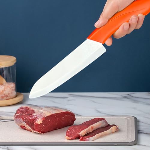 Astylway Ceramic Knife Set 6 Piece Ceramic Knives Colored with Cover Kitchen Knife Set include Peeler 3 inch Paring Knife Bread knife 6 inch Small Chef Knife - Image 5