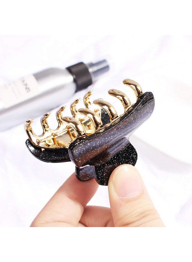 Teensery 4 Pcs Acrylic Hair Claw Clips Glitter Non Slip Hair Barrette Jaw Clamps Ponytail Holder Hair Accessories For Women And Girls - Image 5