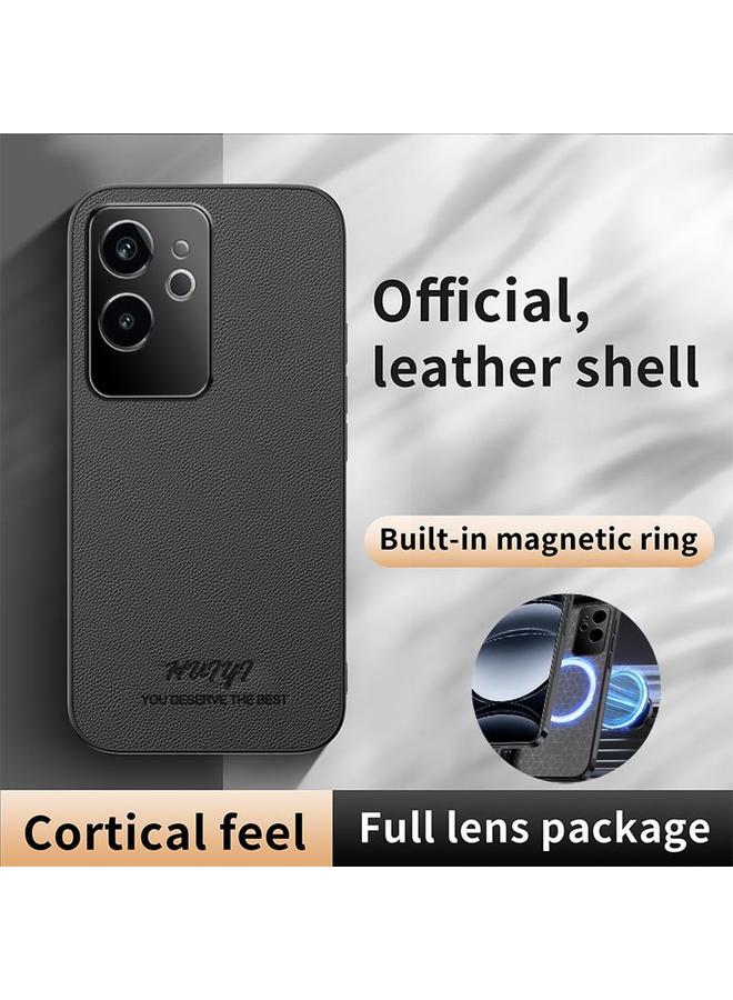 S-TOP Case For Realme GT 6 HUIYI Leather Magnetic Phone Case - Image 2