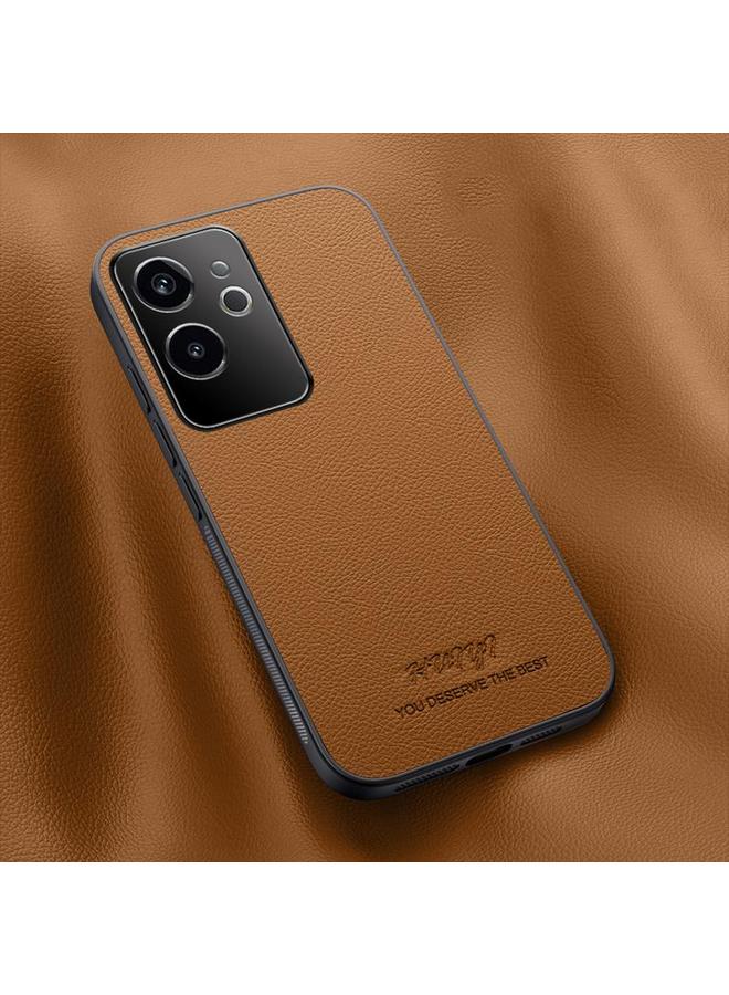 S-TOP Case For Realme GT 6 HUIYI Leather Magnetic Phone Case - Image 1