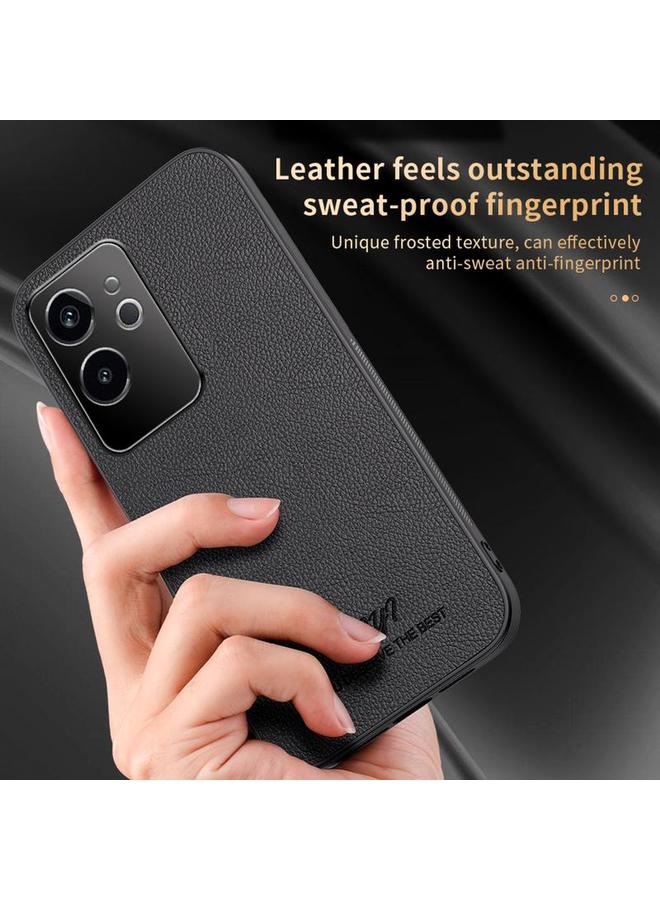 S-TOP Case For Realme GT 6 HUIYI Leather Magnetic Phone Case - Image 3