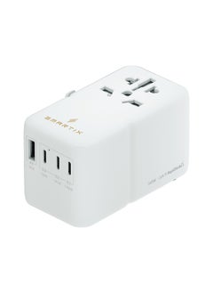 Smartix Smartix Premium 140W GaN International Travel Adaptor – RapidTurbo Fast Charging | Universal 5-in-1 Adapter with US/EU/UK/AU Plugs | IntelliCharge | GaN PD 140W | USB-C & USB-A  - Image 3