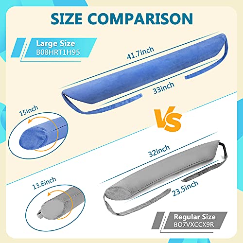 KAVIL Lumbar Roll Pillow for Sciatica Nerve Pain Sleeping Lower Back Support Scoliosis Waist Pillow for Side Sleeper in Bed & Office Chair Adjustable Straps Lumbar Foam Positioning Pillow (L Size) - Image 3