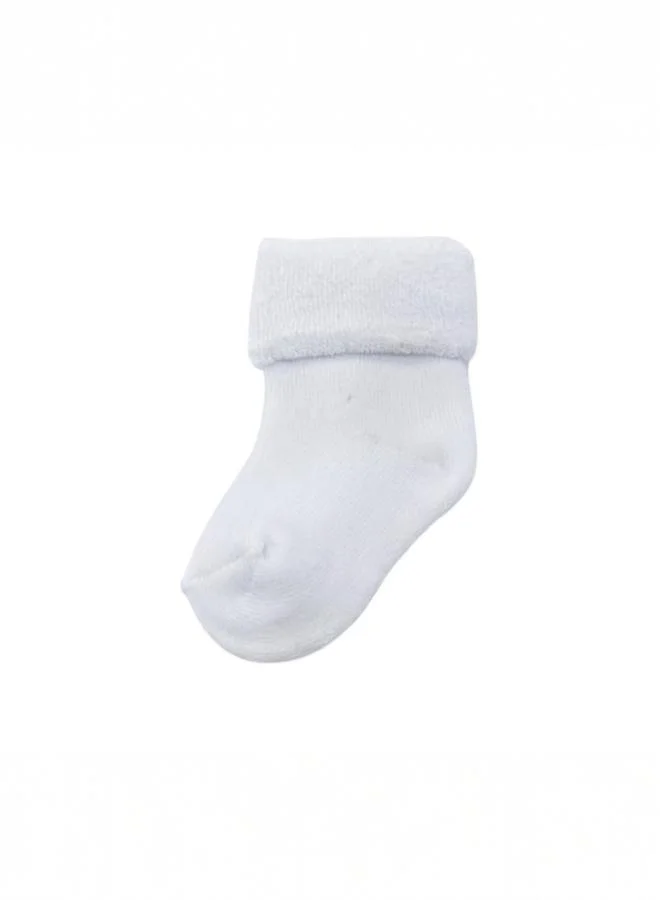 Victor And Jane White Baby Plain Ankle Socks - 4 Pack
