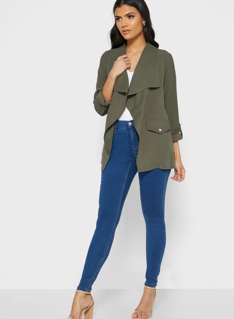 DOROTHY PERKINS Open Front Waterfall Jacket