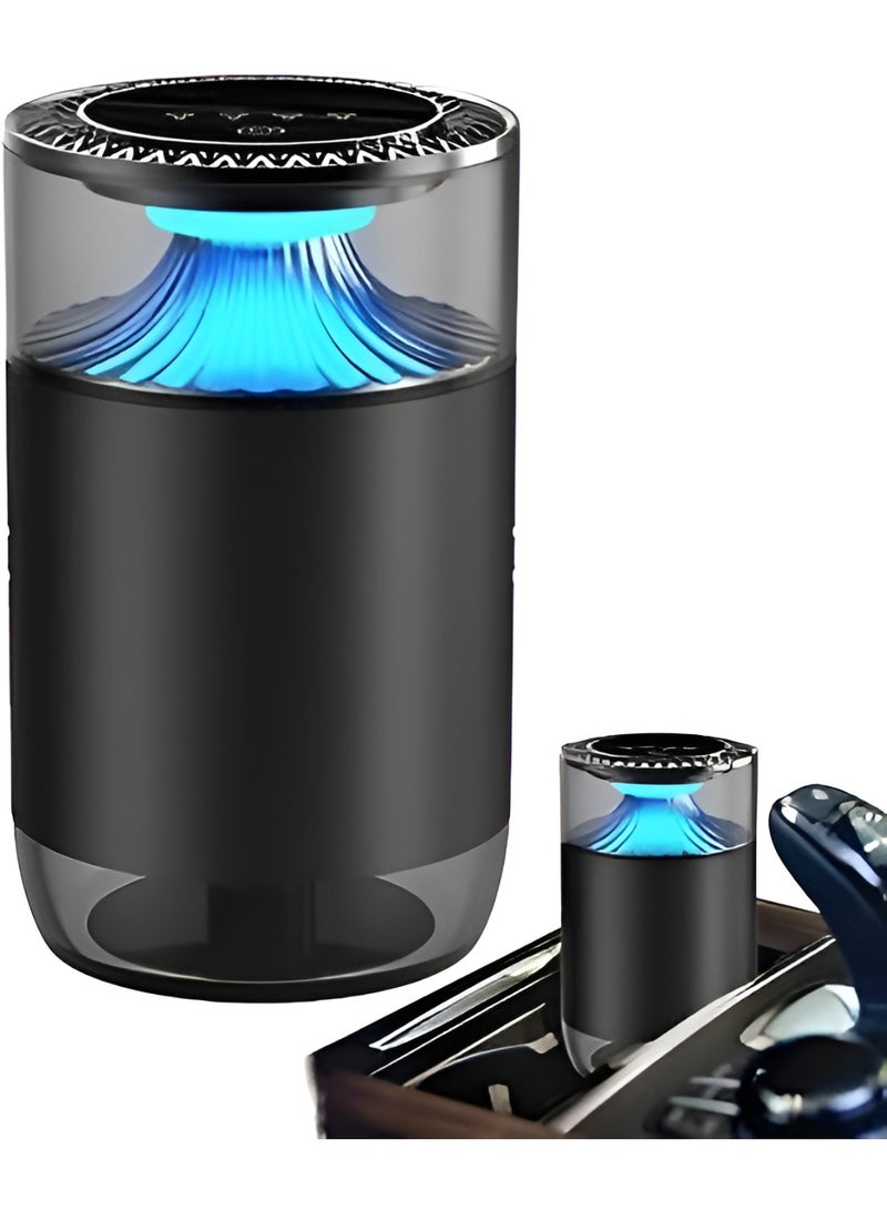 موزع زيوت عطرية ذكي لاسلكي للسيارة - جهاز علاج عطري محمول قابل لإعادة الشحن عبر منفذ USB مع إضاءة LED على شكل سماء مرصعة بالنجوم وتشغيل صامت للمنزل والمكتب وحامل أكواب السيارة - Image 2