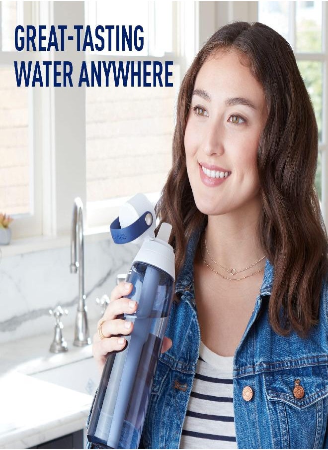 BRITA Brita Insulated Filtered Water Bottle with Straw, Reusable, BPA Free Plastic, Night Sky, 26 Ounce  - Image 5
