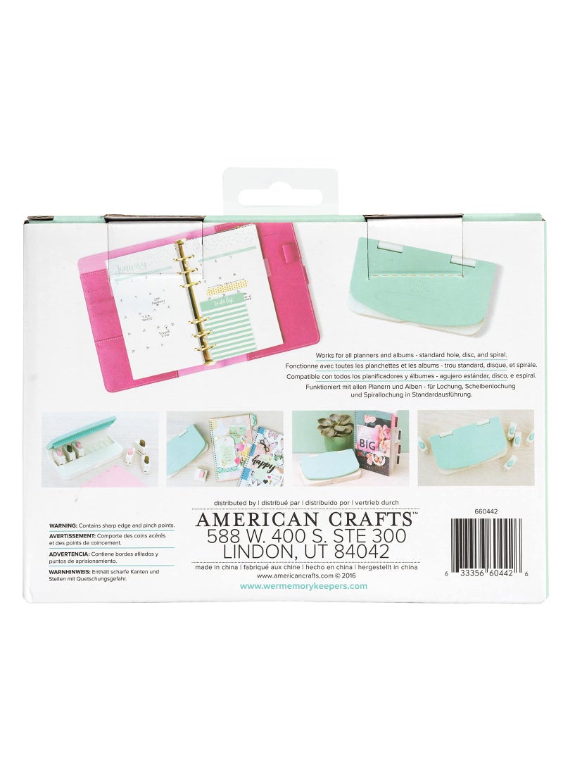 We R Memory Keepers We R Memory Keepers Punch Board Bundle Planner Punch, 15 Piece, Paper, Cardstock, Scrapbooking, Journaling, DIY Crafting Projects, Card Making  - Image 3