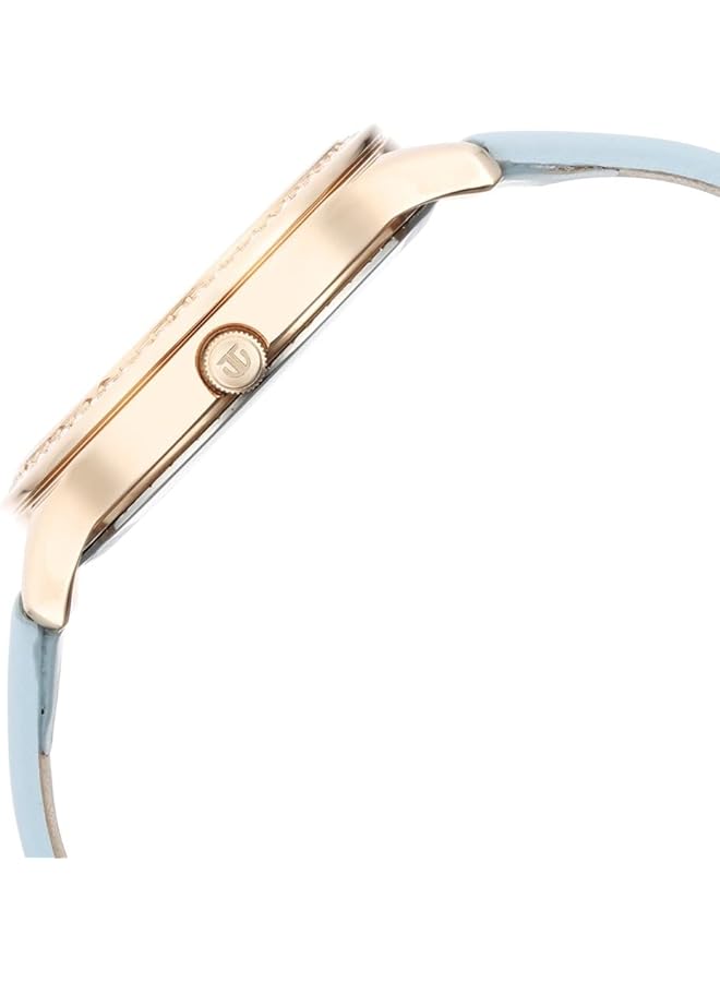 تيتان حزام ساعة من الجلد بمينا أزرق واندر - Image 5