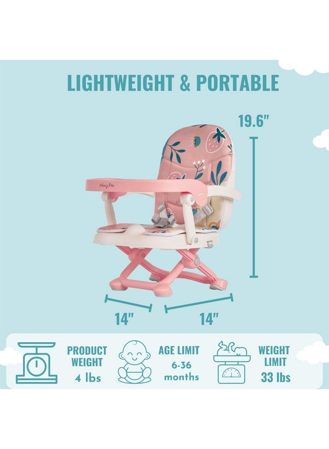 Dream On Me Munch N Go Booster Seat for Dining Table, Lightweight Compact Fold Travel Booster Seat, 3-in-1 Convertible, Four Level Height Adjustment and Easy Tray Removal - Image 2