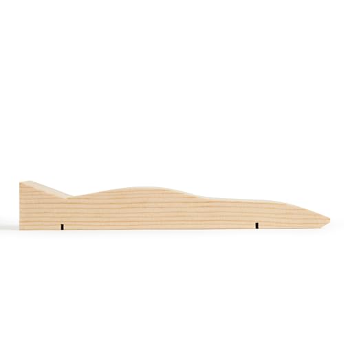 Pinewood Pro Mustang-Style Pre-Cut Derby Car Body | Pre-drilled axle Holes for Easy Insertion | Pre-drilled Holes for Derby Weights | Aerodynamic | Fully Customizable | Compliant for Pinewood Derby - Image 3