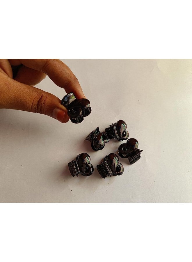 ادفانسد إستور مشابك شعر على شكل فراشة باللون الأسود من Advancedestore للنساء (عبوة من 12 قطعة) (مشابك شعر مدرسية للبنات، مشابك شعر على شكل فراشة) - Image 2