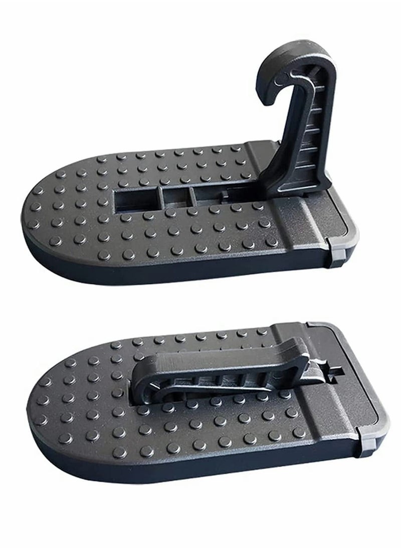 Y&D Car Door Step Foldable Roof Rack Stand Pedal Up on Latch Universal Fit for Most Car SUV Track Max Load 510 Lbs  - Image 1