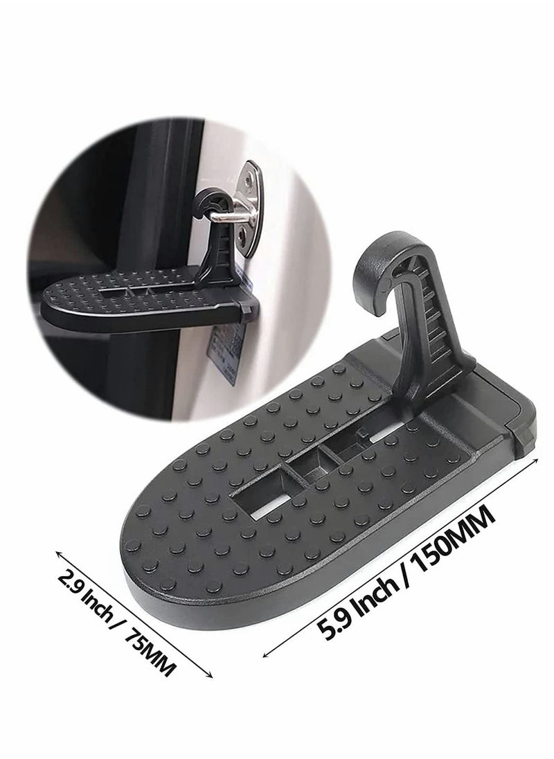 Y&D Car Door Step Foldable Roof Rack Stand Pedal Up on Latch Universal Fit for Most Car SUV Track Max Load 510 Lbs  - Image 2