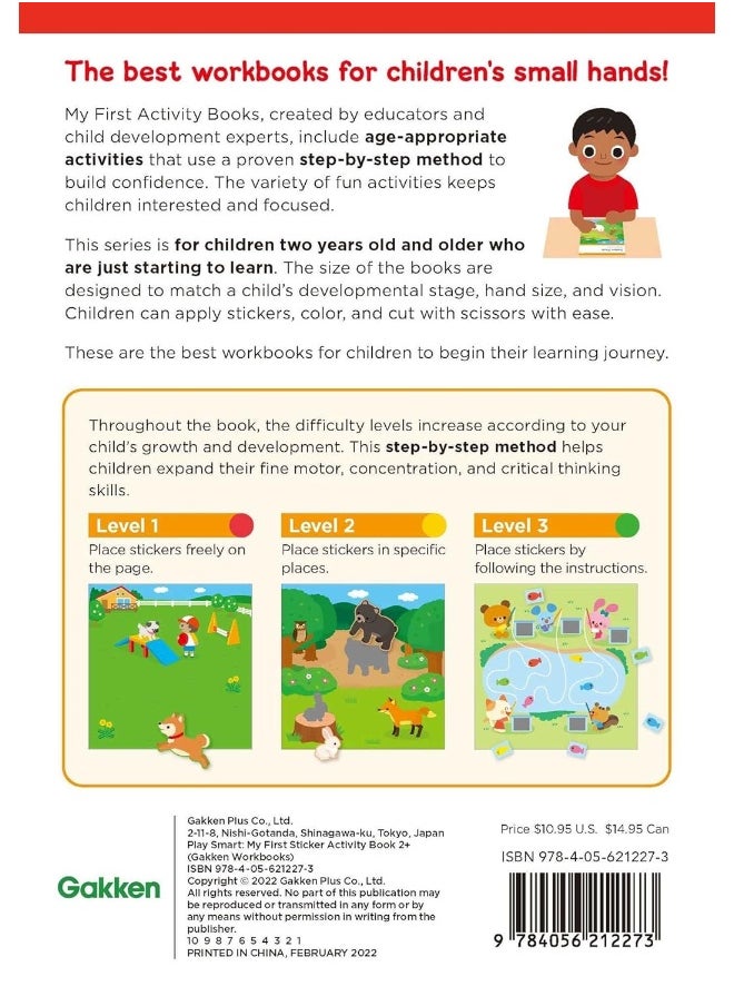null - Play Smart My First Sticker Book 2+: Preschool Activity Workbook with 200+ Stickers for Children with Small Hands Ages 2, 3, 4: Fine Motor Skills (Full Color Pages) - Image 1