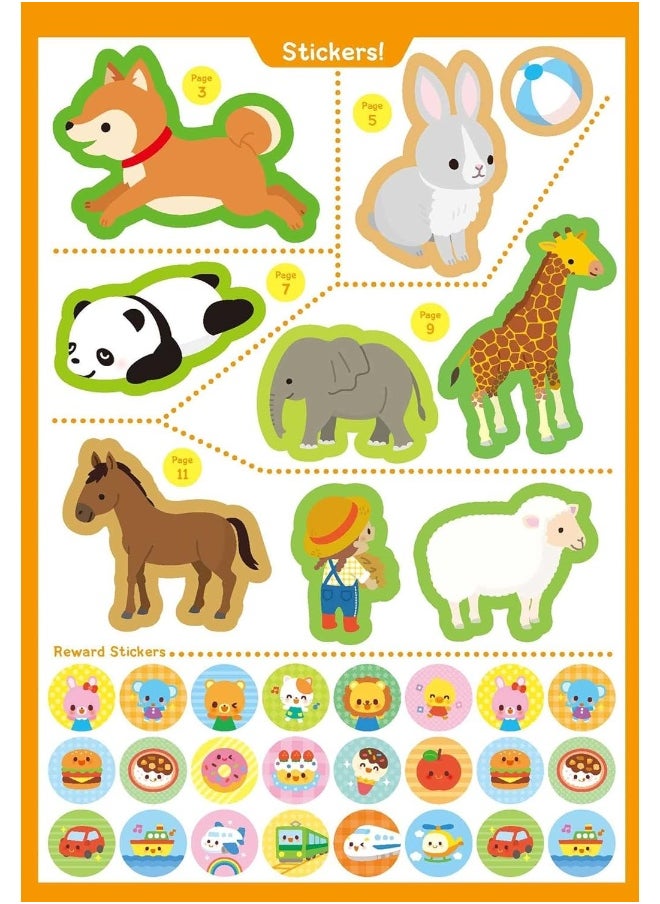 null - Play Smart My First Sticker Book 2+: Preschool Activity Workbook with 200+ Stickers for Children with Small Hands Ages 2, 3, 4: Fine Motor Skills (Full Color Pages) - Image 1