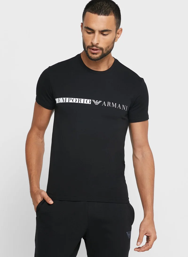 EMPORIO ARMANI Logo Crew Neck T-Shirt Set