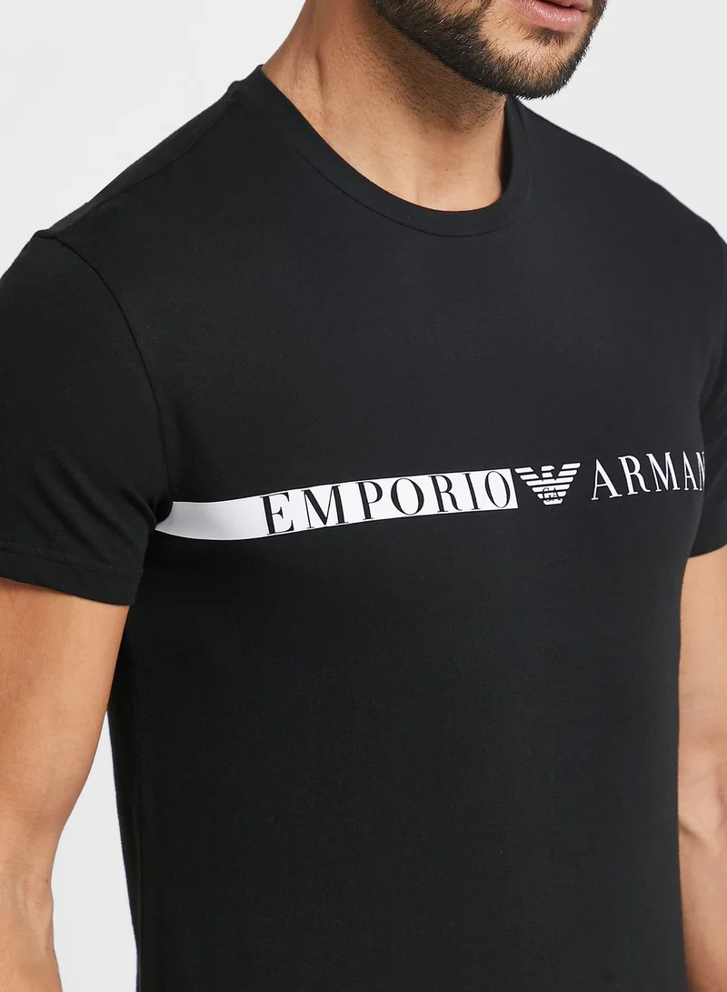 EMPORIO ARMANI Logo Crew Neck T-Shirt Set