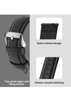 Adando Adando Genuine Leather Watch Strap Soft Bamboo Pattern Genuine Cowhide Leather Strap Leather Replacement Watch Band for Men Women 20mm 22mm Replacement Bands for Watch Accessories for Watch  - Image 2