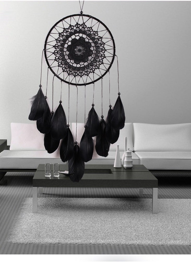 Large Dream Catcher Boho Wall Hanging Decor Woven Feather Tassels Dreamcatcher Decoration for Teen Girl Room Nursery Bedroom Dorm Chic Gift