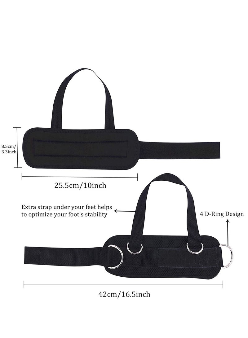 Excefore Ankle Straps for Cable Machines, Strong Hook and Loop, Reinforced Double D-Ring, Adjustable Comfort fit Neoprene - Premium Cuffs to Enhance Abs, Glute & Leg Workouts - Image 3