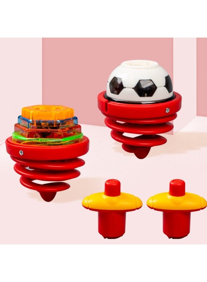 Loquat Children's Sound And Light Gyro Outdoor Glow Toy Music Rotating Girl Colorful Lights Boy-Year Old-Color:Yellow Spring Football Top Bwl—59a - Image 5