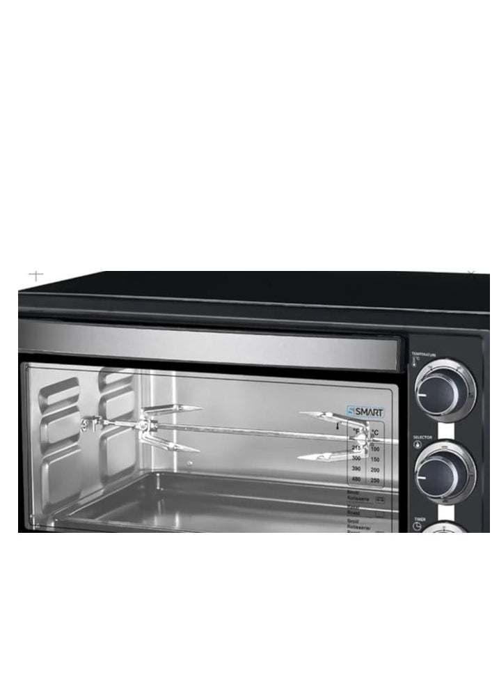 Smart Smart Electric Oven with Grill, 36 Liter, 1600 Watt, SOV36BR - Black  - Image 2